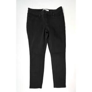 No Boundaries Juniors Stretch Mid Rise Skinny Black‎ Jeans 13 Goth Punk Casual